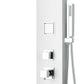 ALFI brand ABSP60W White Aluminum Shower Panel with 2 Body Sprays and Rain Shower Head