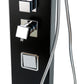 ALFI brand ABSP65B Black Aluminum Shower Panel with 2 Body Sprays and Rain Shower Head
