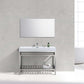 Cisco 48" Stainless Steel Console with Acrylic Sink - Chrome