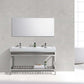 Cisco 60" Single Sink Stainless Steel Console with Acrylic Sink - Chrome