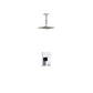 Aqua Piazza Chrome Shower Set with 8" Ceiling Mount Square Rain Shower