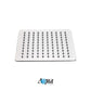 Aqua Piazza Chrome Shower Set with 8" Ceiling Mount Square Rain Shower