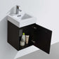Bliss 16" Wall Mount Modern Bathroom Vanity High Gloss White I Black I Grey Oak I High Gloss Gray Oak I Walnut I Nature Wood