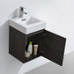 Bliss 16" Wall Mount Modern Bathroom Vanity High Gloss White I Black I Grey Oak I High Gloss Gray Oak I Walnut I Nature Wood