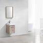 Bliss 16" Wall Mount Modern Bathroom Vanity High Gloss White I Black I Grey Oak I High Gloss Gray Oak I Walnut I Nature Wood