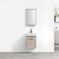 Bliss 16" Wall Mount Modern Bathroom Vanity High Gloss White I Black I Grey Oak I High Gloss Gray Oak I Walnut I Nature Wood