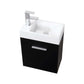 Bliss 18" Wall Mount Modern Bathroom Vanity, High Gloss White I Black I Gray Oak I Walnut I Nature Wood I Butternut