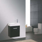 Bliss 18" Wall Mount Modern Bathroom Vanity, High Gloss White I Black I Gray Oak I Walnut I Nature Wood I Butternut