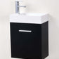 Bliss 18" Wall Mount Modern Bathroom Vanity, High Gloss White I Black I Gray Oak I Walnut I Nature Wood I Butternut