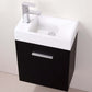 Bliss 18" Wall Mount Modern Bathroom Vanity, High Gloss White I Black I Gray Oak I Walnut I Nature Wood I Butternut