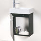 Bliss 18" Wall Mount Modern Bathroom Vanity, High Gloss White I Black I Gray Oak I Walnut I Nature Wood I Butternut