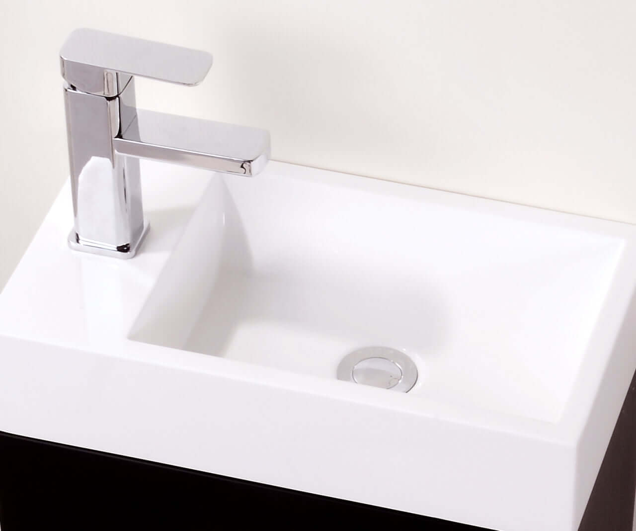 Bliss 18" Wall Mount Modern Bathroom Vanity, High Gloss White I Black I Gray Oak I Walnut I Nature Wood I Butternut