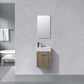 Bliss 18" Wall Mount Modern Bathroom Vanity, High Gloss White I Black I Gray Oak I Walnut I Nature Wood I Butternut