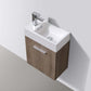 Bliss 18" Wall Mount Modern Bathroom Vanity, High Gloss White I Black I Gray Oak I Walnut I Nature Wood I Butternut