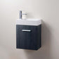 Bliss 18" Wall Mount Modern Bathroom Vanity, High Gloss White I Black I Gray Oak I Walnut I Nature Wood I Butternut