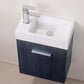 Bliss 18" Wall Mount Modern Bathroom Vanity, High Gloss White I Black I Gray Oak I Walnut I Nature Wood I Butternut