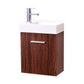 Bliss 18" Wall Mount Modern Bathroom Vanity, High Gloss White I Black I Gray Oak I Walnut I Nature Wood I Butternut