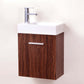 Bliss 18" Wall Mount Modern Bathroom Vanity, High Gloss White I Black I Gray Oak I Walnut I Nature Wood I Butternut