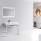 Haus 36" Stainless Steel Console w/ White Acrylic Sink - Chrome