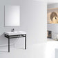 Haus 36" Stainless Steel Console w/ White Acrylic Sink - Chrome