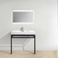 Haus 36" Stainless Steel Console w/ White Acrylic Sink - Chrome