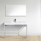 Haus 48" Stainless Steel Console w/ White Acrylic Sink - Chrome