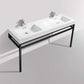 Haus 60" Single Sink Stainless Steel Console w/ White Acrylic Sink - Chrome