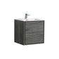 DeLusso 24" Ocean Gray Wall Mount Modern Bathroom Vanity