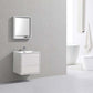DeLusso 24" High Glossy White Wall Mount Modern Bathroom Vanity