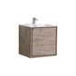 DeLusso 24" Nature Wood Wall Mount Modern Bathroom Vanity