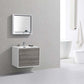 DeLusso 30" Ash Gray Wall Mount Modern Bathroom Vanity