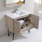Bosco 36" Modern Bathroom Vanity w/ Quartz Countertop and Matching Mirror