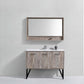 Bosco 48" Modern Bathroom Vanity w/ Quartz Countertop and Matching Mirror