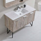 Bosco 48" Modern Bathroom Vanity w/ Quartz Countertop and Matching Mirror