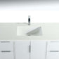 Divani 48'' Gloss White Vanity W/ Quartz Counter Top (Back Splash Free)