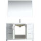 Divani 48'' Gloss White Vanity W/ Quartz Counter Top (Back Splash Free)