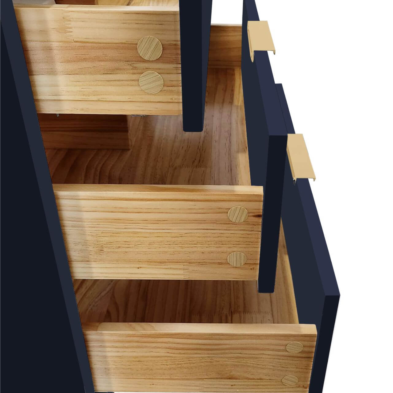 Divani 60'' Gloss Blue Vanity W/ Quartz Counter Top (Back Splash Free)