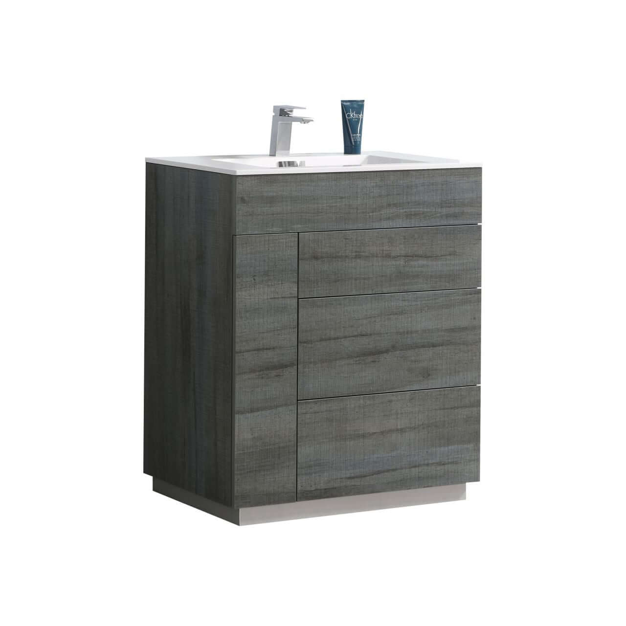 Milano 30" High Glossy Modern Bathroom Vanity