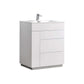 Milano 30" Nature Wood Modern Bathroom Vanity