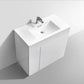 Milano 36" High Glossy White Modern Bathroom Vanity