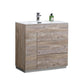 Milano 36" Nature Wood Modern Bathroom Vanity