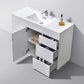 Milano 48" Single Sink High Glossy White Modern Bathroom Vanity