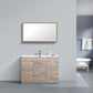 Milano 48" Single Sink Nature Wood Modern Bathroom Vanity