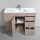 Milano 48" Single Sink Nature Wood Modern Bathroom Vanity