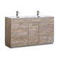 Milano 48" Single Sink Nature Wood Modern Bathroom Vanity
