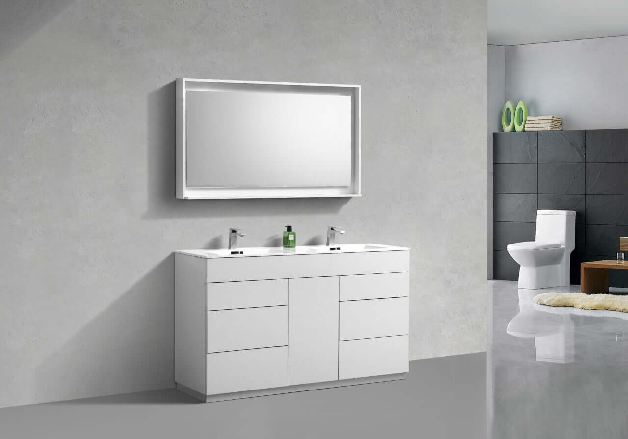 Milano 48" Single Sink Nature Wood Modern Bathroom Vanity