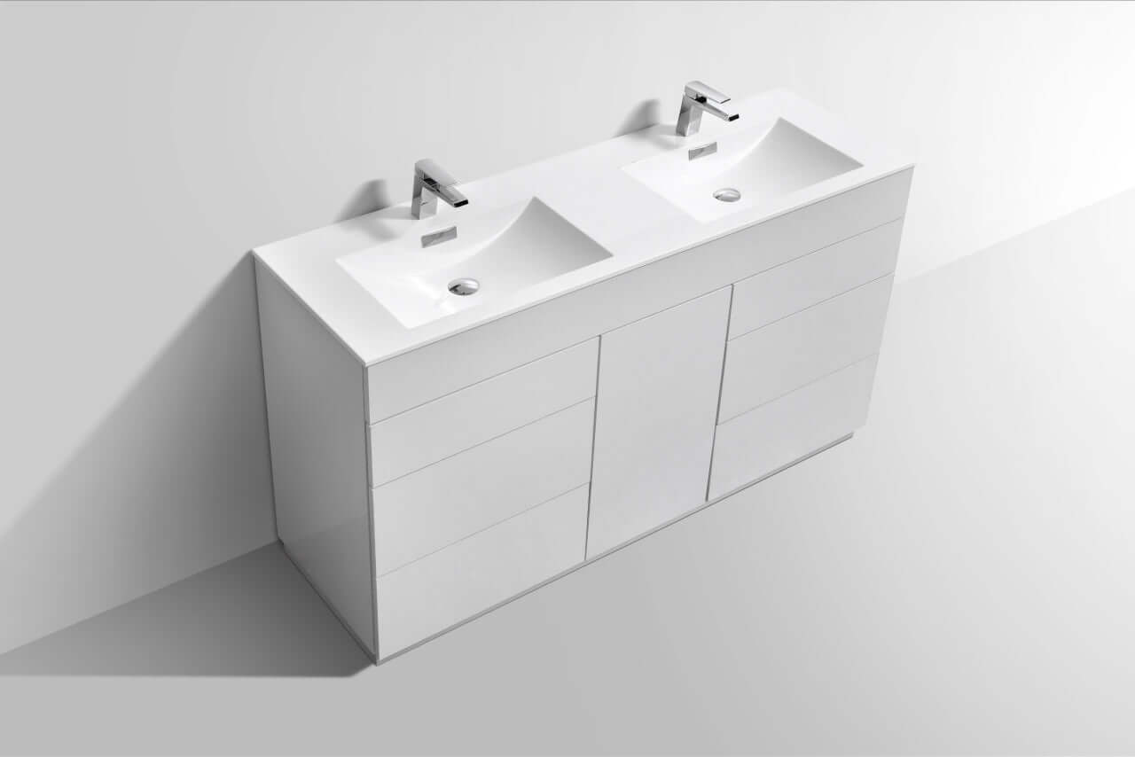 Milano 48" Single Sink Nature Wood Modern Bathroom Vanity