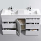 Milano 48" Single Sink Nature Wood Modern Bathroom Vanity