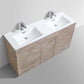 Milano 48" Single Sink Nature Wood Modern Bathroom Vanity