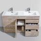 Milano 48" Single Sink Nature Wood Modern Bathroom Vanity